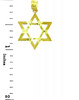 Jewish Charms and Pendants - 14K Gold Gleaming Star of David Pendant