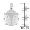 Sterling Silver Lucky Ladybug Pendant Necklace