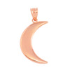 Rose Gold Crescent Moon Pendant Necklace