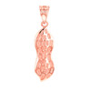 Rose Gold Peanut Pendant Necklace