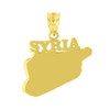 Yellow Gold Syria Country Pendant Necklace