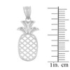 Sterling Silver Pineapple Pendant Earring Set