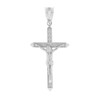Sterling Silver Passion Cross Crucifix Pendant Necklace 1.23" ( 31 mm )