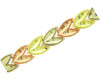 Tri-Color Gold Bracelet - The Amor Diamond Cut Bracelet