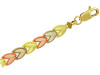 Tri-Color Gold Bracelet - The Mis 15 Anos Diamond Cut Bracelet