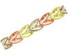 Tri-Color Gold Bracelet - The Fancy 15 Anos Diamond Cut Bracelet