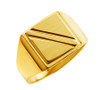 Solid Gold Men's Jove Signet Ring