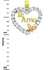 Gold Pendants - The Te Amo Gold Pendant in Cubic Zirconia with Butterfly