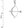 Sterling Silver Bow and Arrow Pendant Necklace