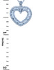 Valentines Special Heart Diamonds - White Gold Regal Diamond Heart Pendant (w Chain)