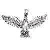 White Gold American Bald Eagle Pendant