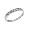 Diamond White Gold Elegant Wedding Band