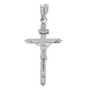 Sterling Silver Catholic INRI Jesus  of Nazareth Crucifix Pendant Necklace  1.62" (41 mm)