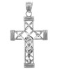 White Gold Cross Pendant- The Believe Crucifix