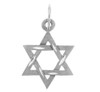 Jewish Charms and Pendants - Silver Diamond Cut Star of David Pendant