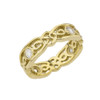 Yellow Gold Vintage Celtic Wedding Band