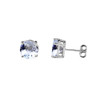 10K White Gold March  Birthstone  Aquamarine (LCAQ) Earrings