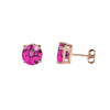 10K Rose Gold June Birthstone Alexandrite (LCE) Earrings