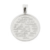 White Gold Two Sided US Army Coin Pendant Necklace