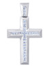 White Gold Cross Diamonds Pendant