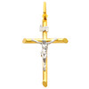 14K Gold Two-Tone Devotion Crucifix