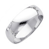 White Gold Classic Wedding Band - 6MM