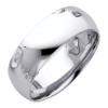 White Gold Classic Comfort Fit Wedding Band 7MM