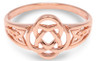 Rose Gold Trinity Knot Ring