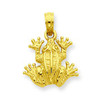 14K Gold Frog Pendant