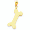 14K Gold Dog Bone Pendant