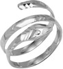 White Gold Coiled Snake Ring