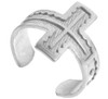 925 Sterling Silver Cross Toe Ring