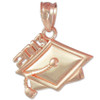 Rose Gold 2013 Graduation Charm Pendant