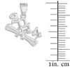 2014 Graduation Silver Charm Pendant