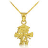 Gold 2014 Graduation Charm Necklace