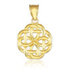 Gold Trinity Knot Charm Pendant Necklace