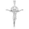 Sterling Silver CZ Crucifix Pendant