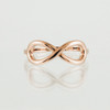 Polished Rose Gold Infinity Ring