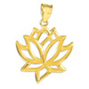 Gold  Lotus Flower Pendant Necklace