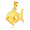 Gold Clown Fish Pendant
