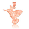 Rose Gold Hummingbird Pendant