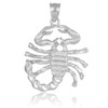 White Gold Scorpion Pendant