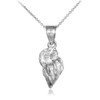 Sterling Silver Conch Shell Charm Pendant Necklace