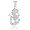 Silver seahorse pendant