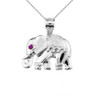 Sterling Silver Elephant Pendant Necklace