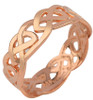 Rose Gold Celtic Trinity Knot Ring