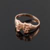 Rose Gold Drama Mask Ring