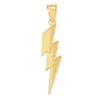 Gold Thunderbolt Pendant Necklace with Diamonds