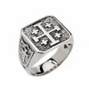 Sterling Silver Jerusalem Cross Ring