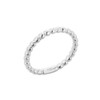 White Gold Ball Chain Bead Knuckle Ring